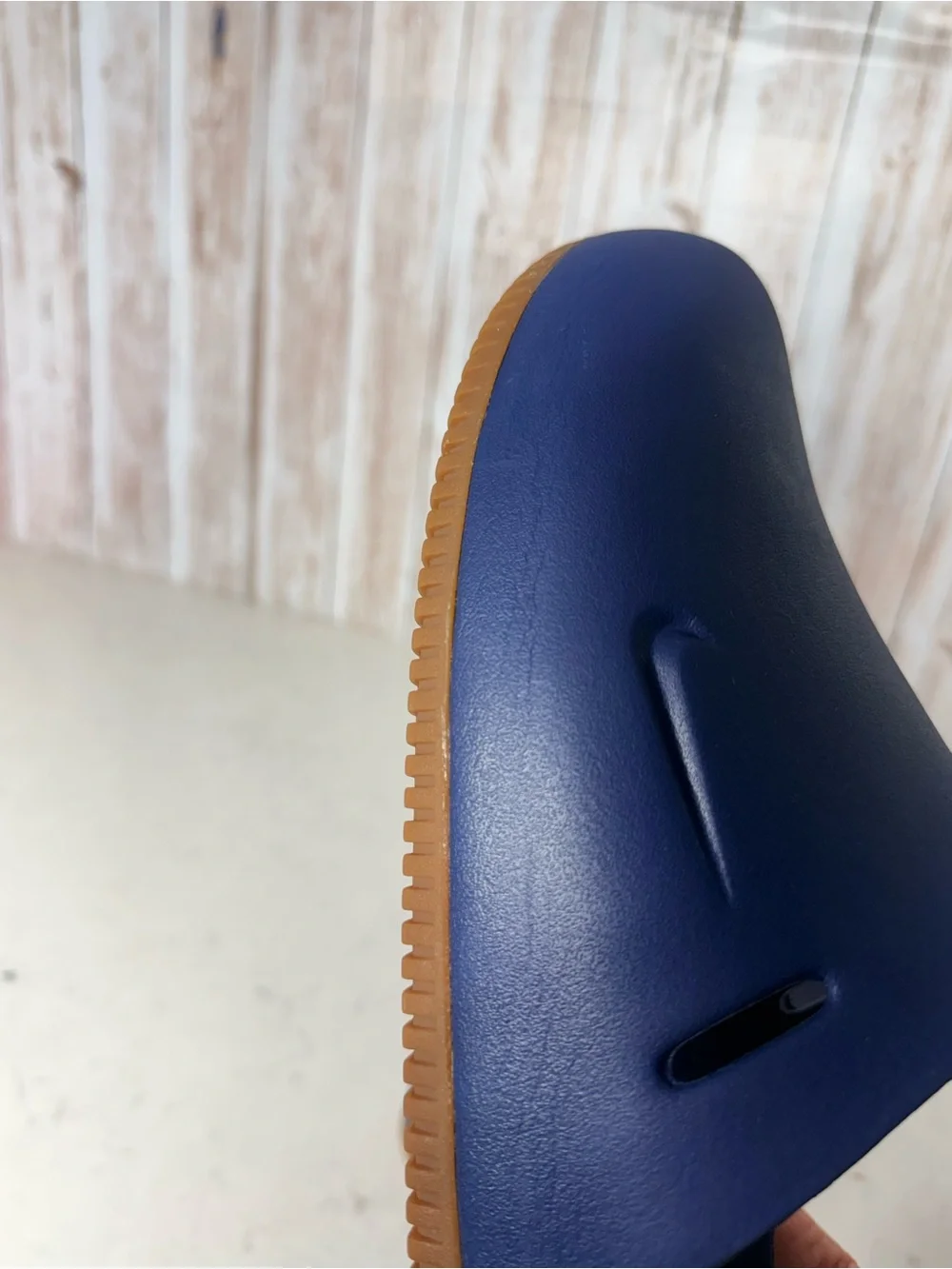 Nike Calm Mule Clog Shoes Men’s Size 11 Navy Blue Gum Sole Slip On